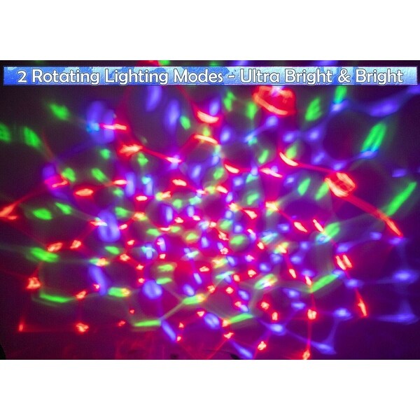 Solar Rotating RGB Color LED Spotlight Rotating Color Changing Disco Lights 1 Light No