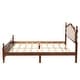 preview thumbnail 15 of 26, GDFStudio Queen Pine Wooden Bed with Upholstered Headboard and Panel Footboard