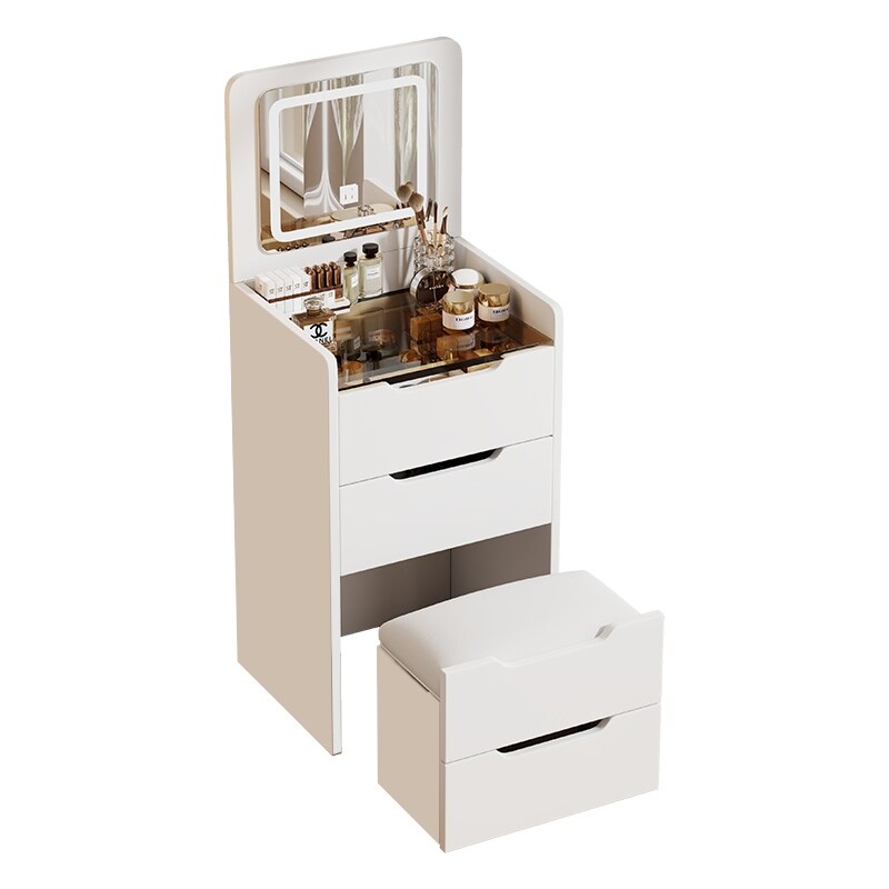 48CM) 3-in-1 Vanity Desk with Flip Top Mirror, 3 Drawers