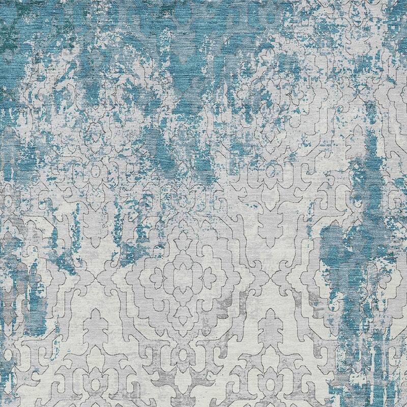 HomeRoots Medallion Transitional Rectangle Outdoor Rug