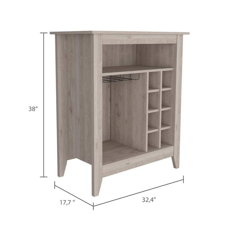New Canaan 6-Bottle 1-Drawer 1-Shelf Bar Cabinet
