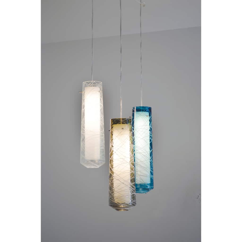 Spun 1-light Satin Nickel 3000K LED Pendant