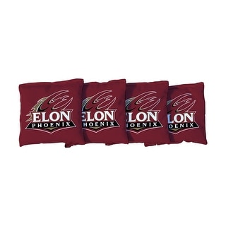 Elon Red Cornhole Bags