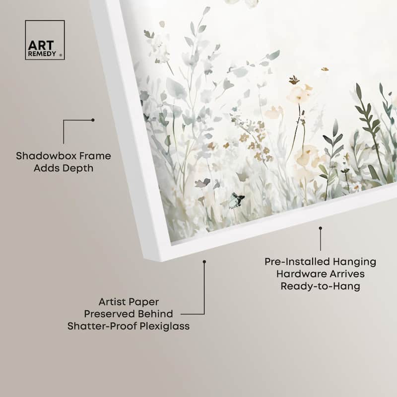 Butterfly Field Shadowbox by Art Remedy