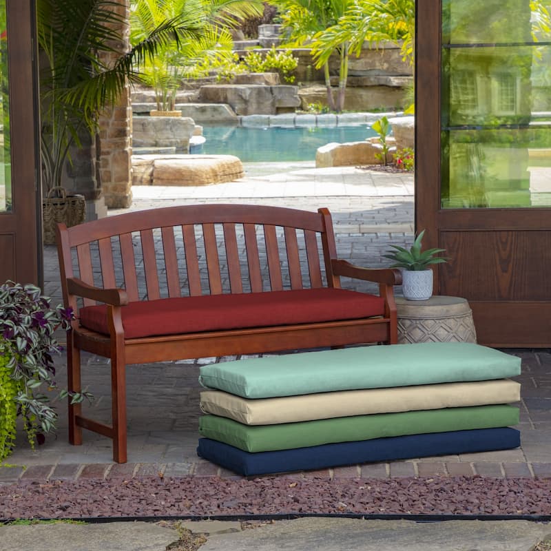 ARDEN Ruby Red Leala Outdoor Bench Cushion - 17 in L x 46 in W x 3 in H