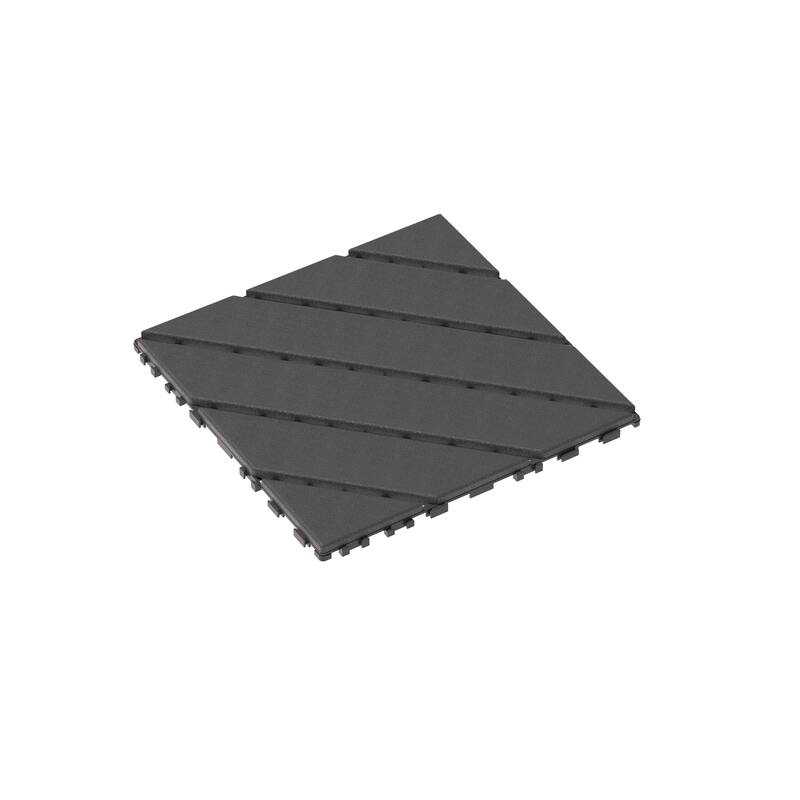 44-Pack 12"x12" Interlocking Deck Tiles, Waterproof Outdoor Patio Tiles for Poolside & Balcony - 44PCS