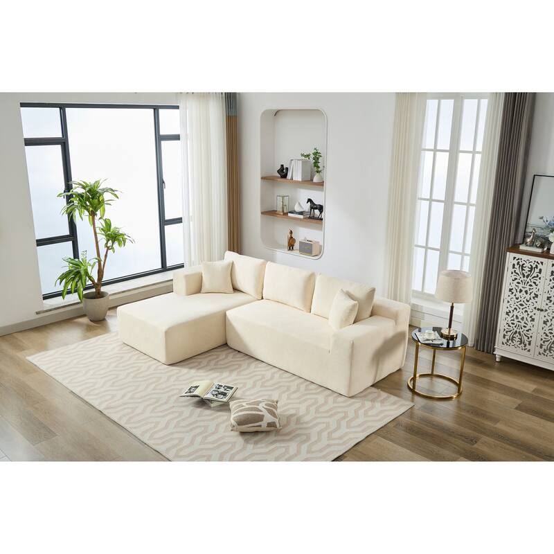 Homey Relaxation Sectional Sofa With Storage Space For Living Room