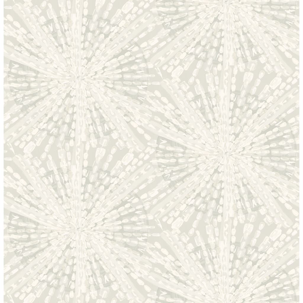 LiLi WhittWhitt Silver Sunburst Peel & Stick Wallpaper