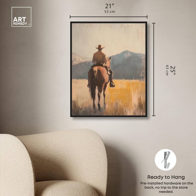 Long Ride Canvas by Art Remedy