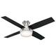 Hunter 52" Dempsey Flush Mount Ceiling Fan w/ LED Light Kit and Handheld Remote
