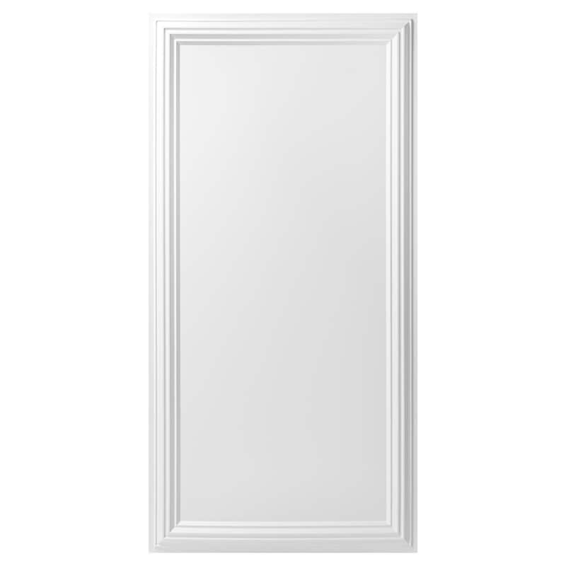 Art3d 24"x48" 3D PVC Wall & Ceiling Panels, Set of 12, Covers 96 Sq.Ft - White