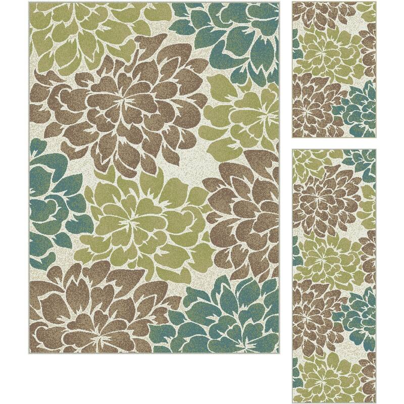 Decora Transitional Floral Indoor Area Rug