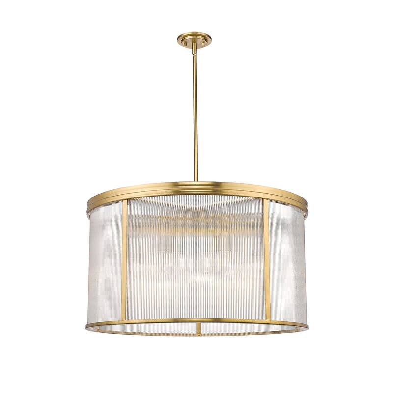 Z-Lite 7504P32 Carnaby 9 Light 33" Wide Drum Chandelier