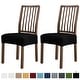 preview thumbnail 34 of 51, Subrtex 2 PCS Stretch Dining Chair Seat Cover Elastic Cushion Covers Black