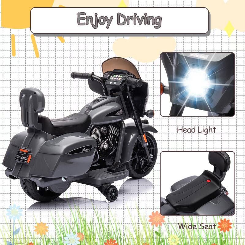Kids Electric Dirt Bike, Ride On Motorcycle for Kids Best Gift