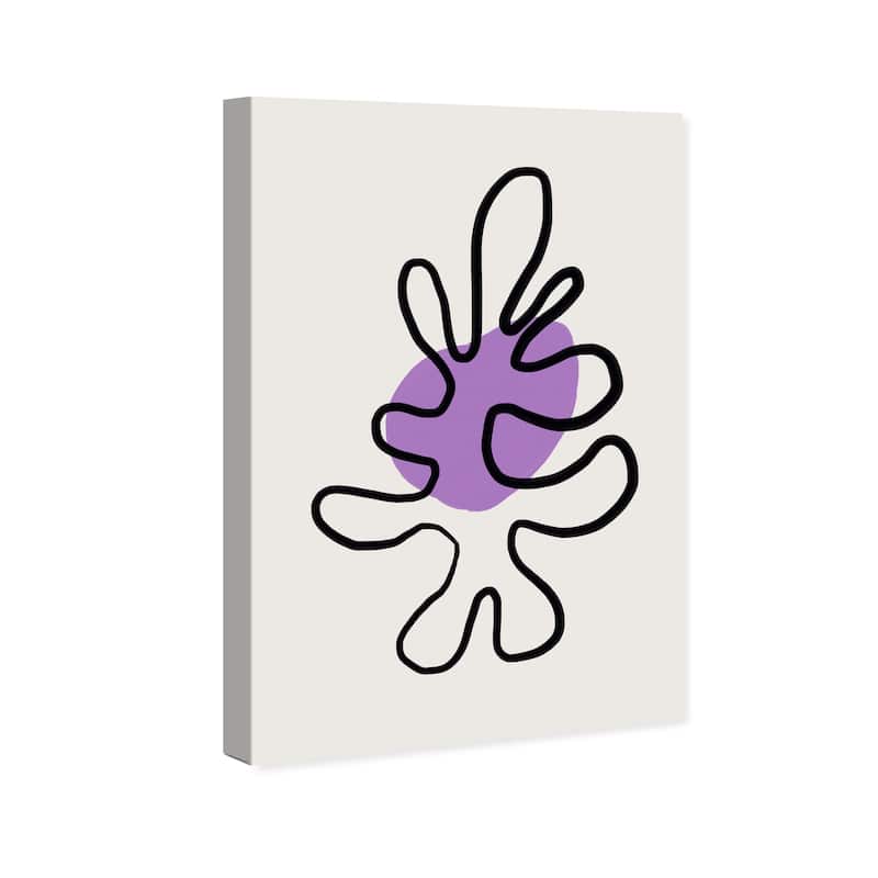 Wynwood Studio Canvas Abstract Cookie Mold Purple and Pastel Purple Modern & Contemporary Wall Art Canvas Print
