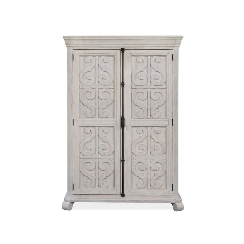 Magnussen Home Bronwyn Alabaster Armoire - 48''W x 20''D x 71''H