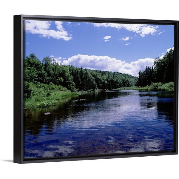 New York Adirondack State Park Adirondack Mountains Raquette River Near Long Lake Multi Color