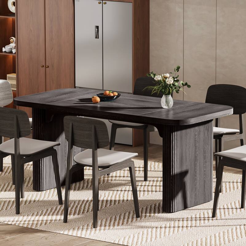 62.99'' W Modern Executive Desk Simple Computer Desk with Engineered Wood Top and Legs