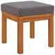 preview thumbnail 32 of 83, vidaXL 4/5/6/7/9/11 Piece Patio Dining Set with Cushions Solid Wood Acacia