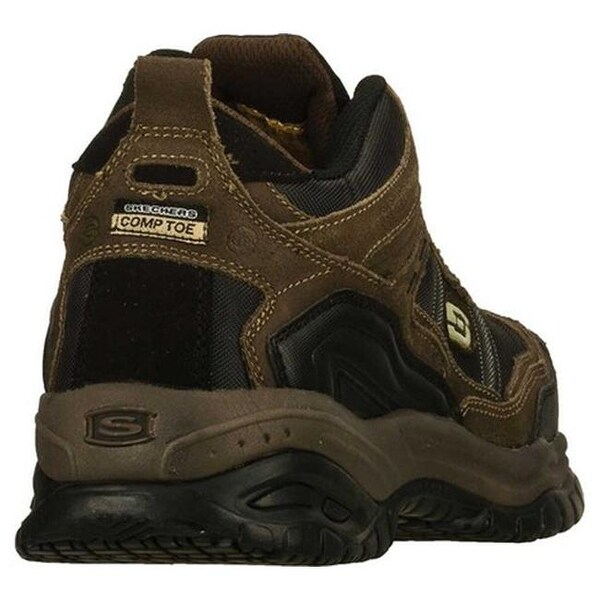 skechers for work men's soft stride steel toe work shoe