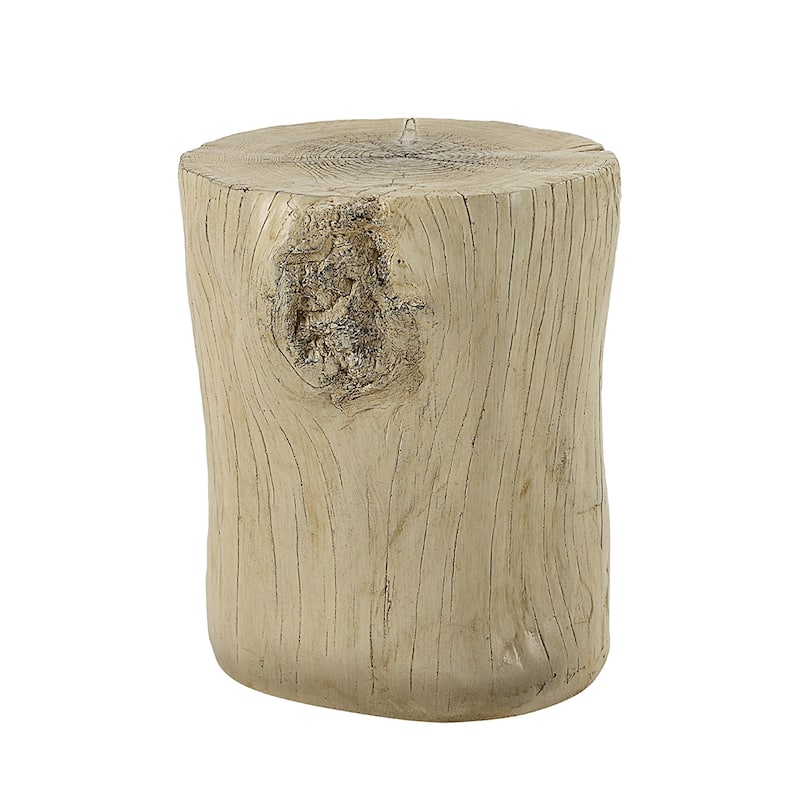 Environmental Friendly Cement Accent Table with Fixed Table Top in Natural Brown - Natural Brown - Concrete