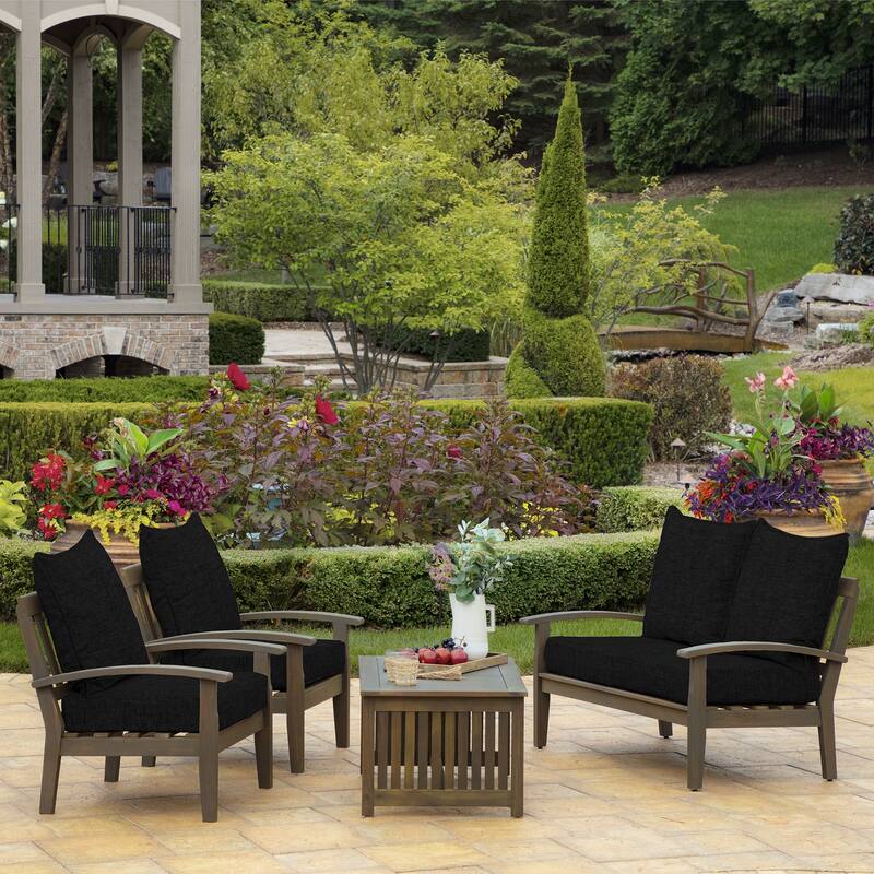 ARDEN Outdoor Foam Deep Seat Cushion Set, 22 in x 24 in