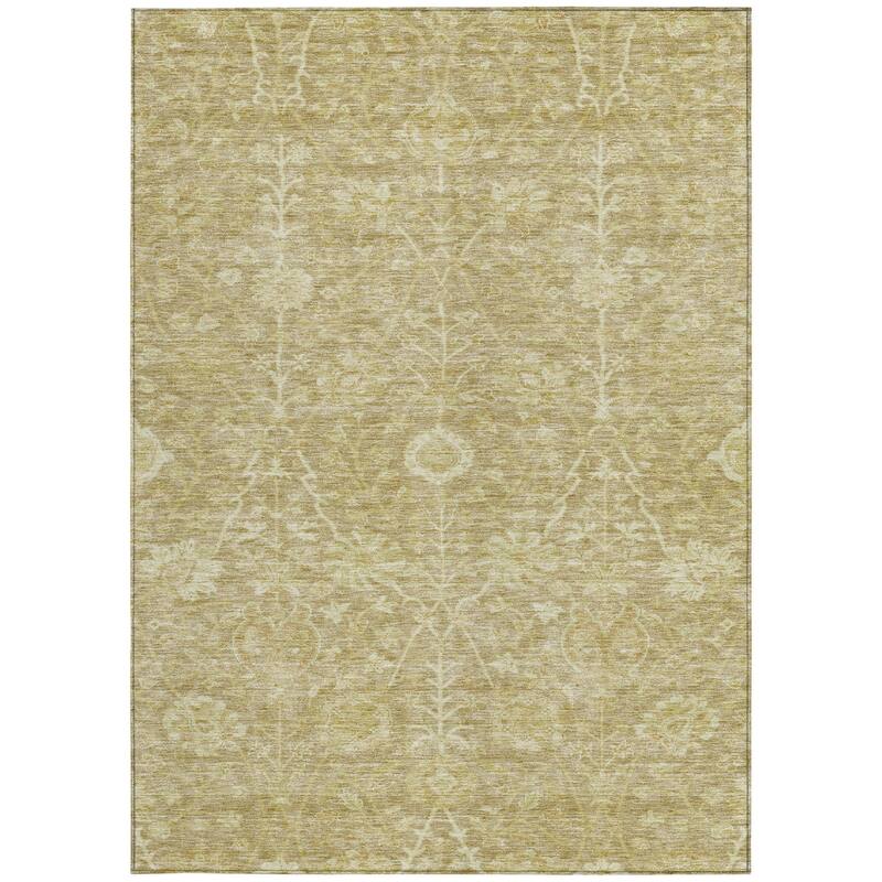 HomeRoots Floral Transitional Rectangle Outdoor Rug