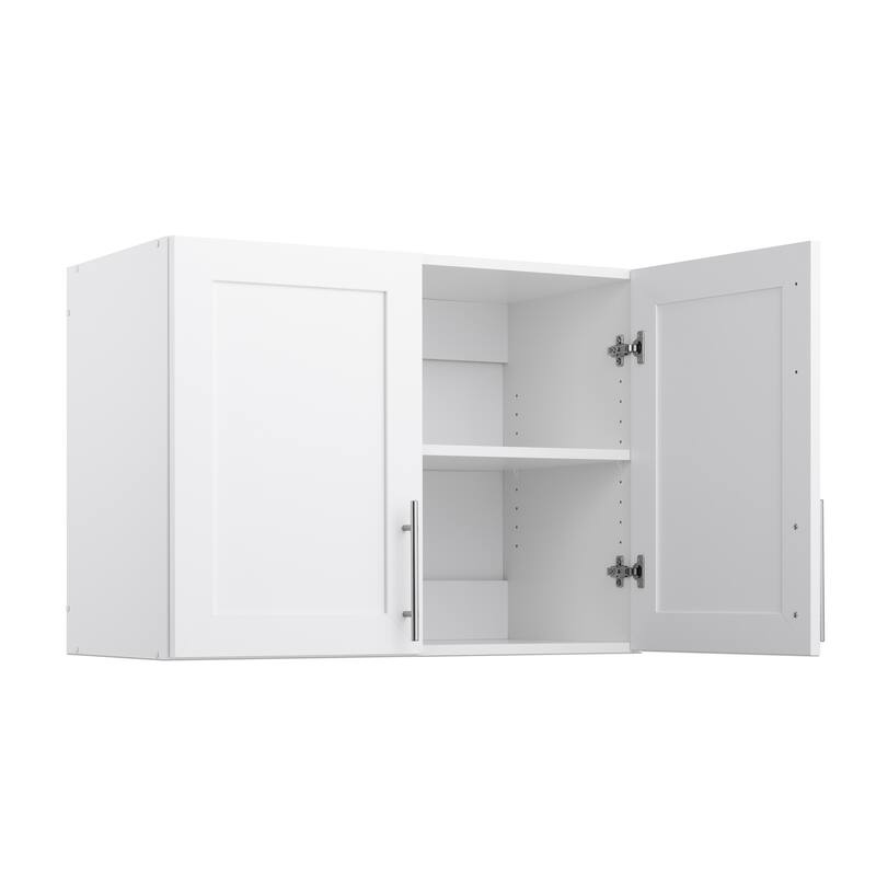 Prepac Elite 6 Piece Storage Cabinet Set with Panel Doors 16.75" D x 96" W x 89" H - 96 in W x 89 in H x 16.75 in D