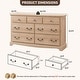 preview thumbnail 15 of 23, Vintage 7 Drawers Wood Dresser Chests, Rustic Dressers Chset Organizer