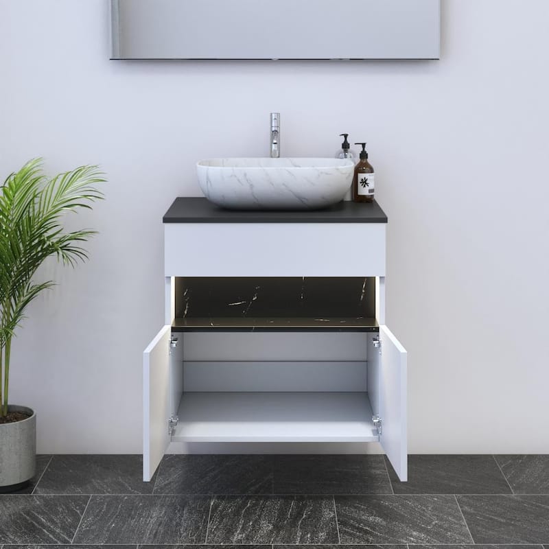 Laguna 2D 60 Floating Bathroom Vanity (24" Width)