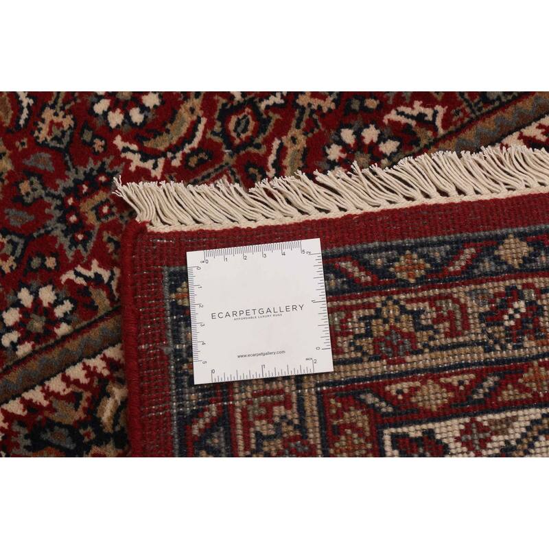 ECARPETGALLERY Hand-knotted Bijar Red Wool Rug - 6'6 x 7'11