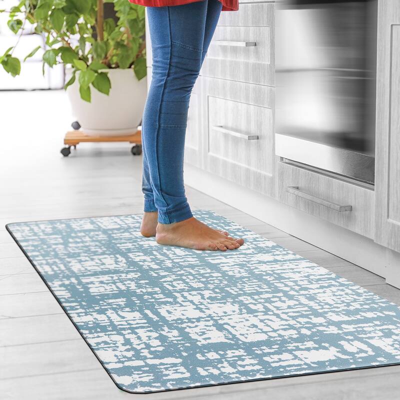 World Rug Gallery Contemporary Abstract Anti-Fatigue Standing Mat