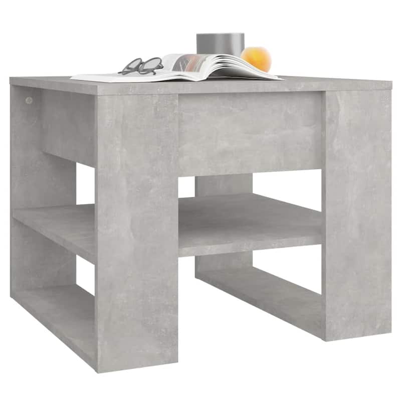 vidaXL Coffee Table End Table Sofa Table Living Room Furniture Engineered Wood - 21.9" x 21.7" x 17.7"