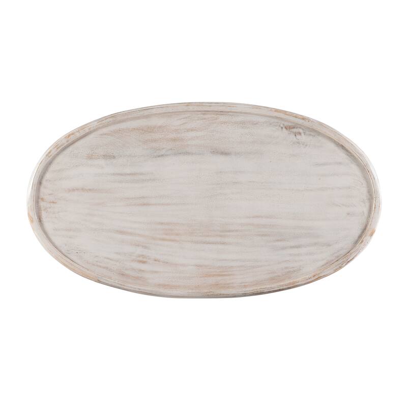 Linon Jennifer Boho Oval Coffee Table