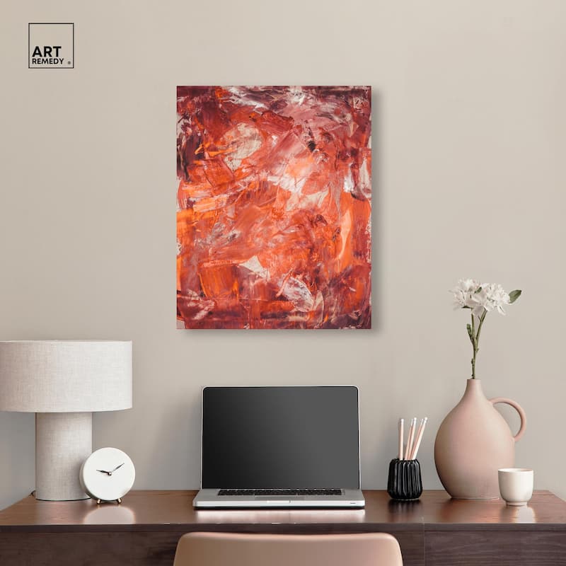 Shades of Red II Canvas by Art Remedy, Gallery Wrapped