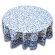 preview thumbnail 10 of 9, Block Print Cotton Flowering Vine Tablecloth Collection