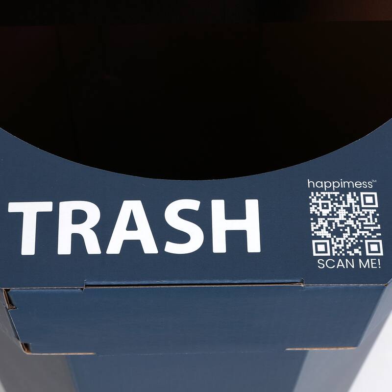 25-Gallon Disposable Cardboard Event Trash Can and Recycling Bin (Set of 2)