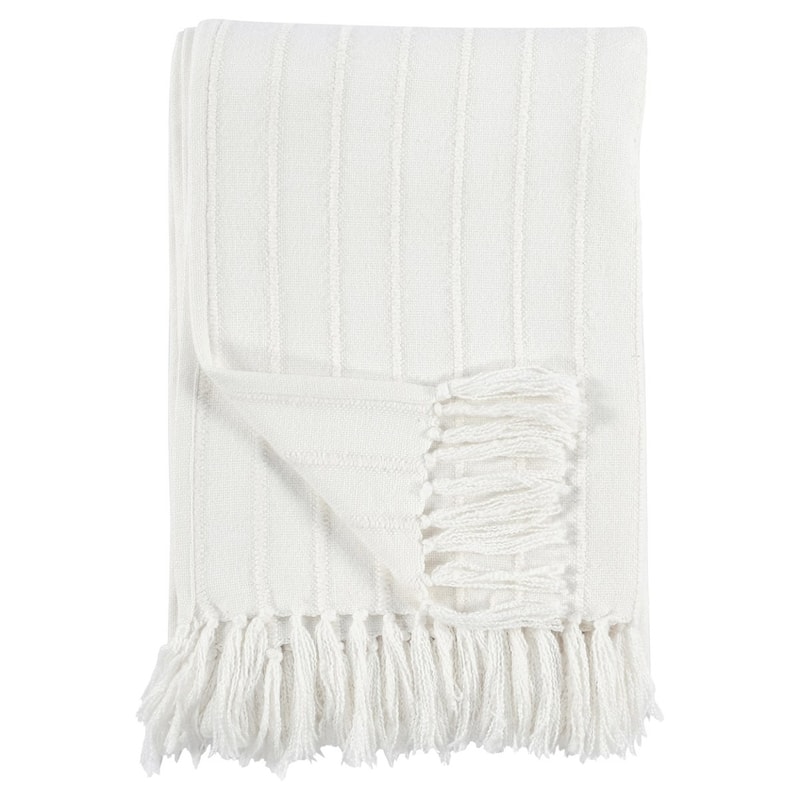 Hendri 50"x70" Throw Blanket, by Kosas Home