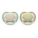 preview thumbnail 3 of 2, Philips Avent ultra air Pacifier 6-18m, 2 Pack Sand and Pastel Warm Green