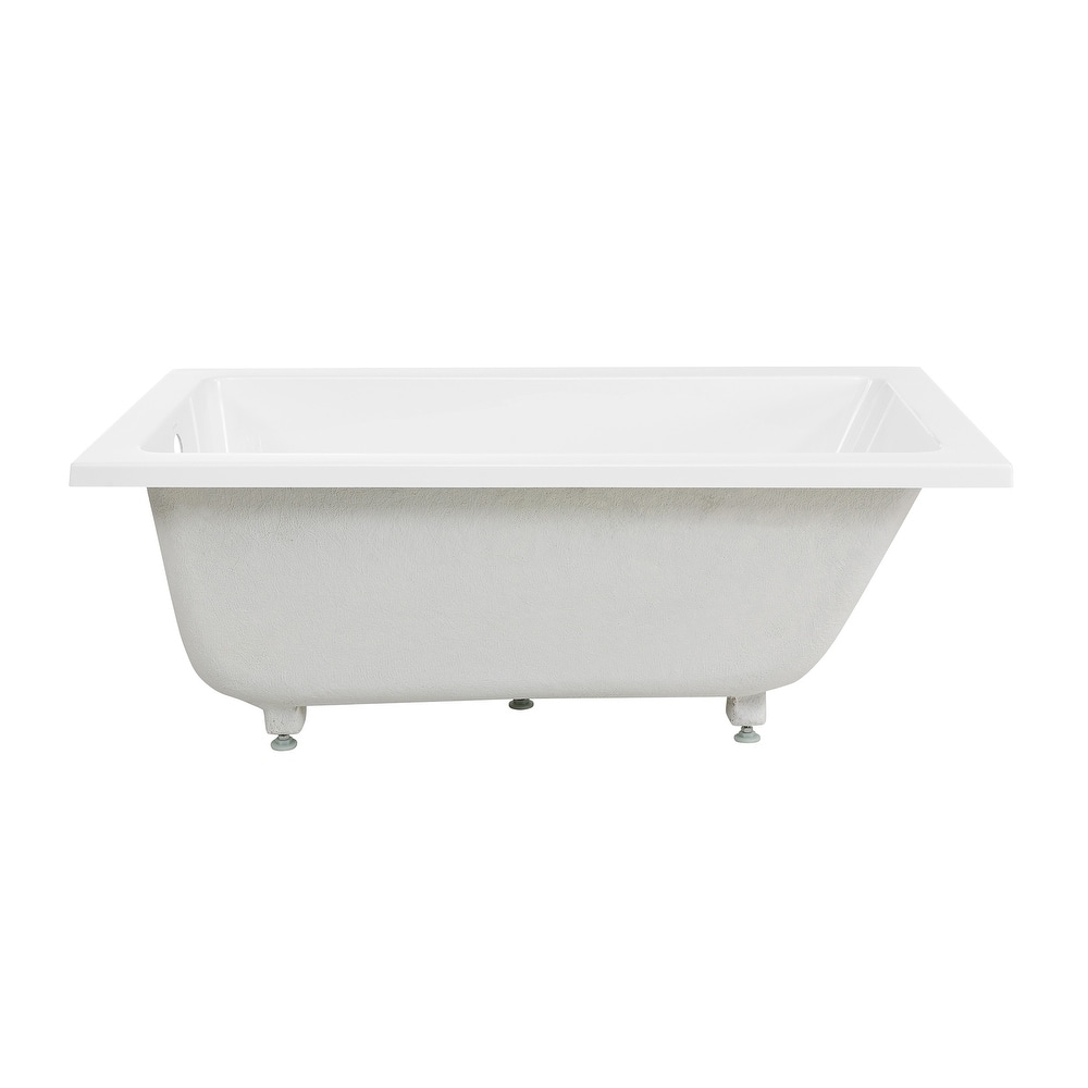 Lausanne 54" X 30" Reversible Drain Drop-In Bathtub - 30x54 Reversible