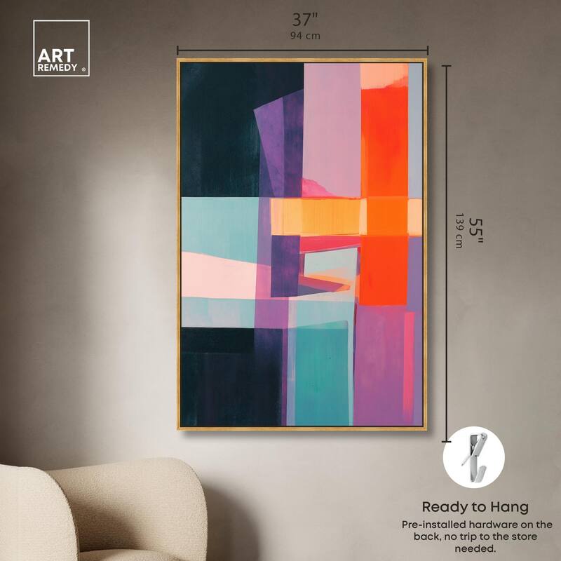Color Blocks II Canvas by Art Remedy