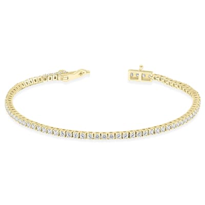 Marquee 2 Carat TW Diamond Tennis Bracelet in 14K Yellow Gold