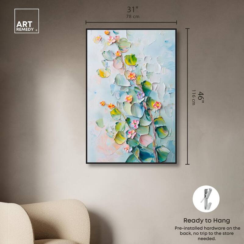 Textured Tendrils I Canvas by Art Remedy