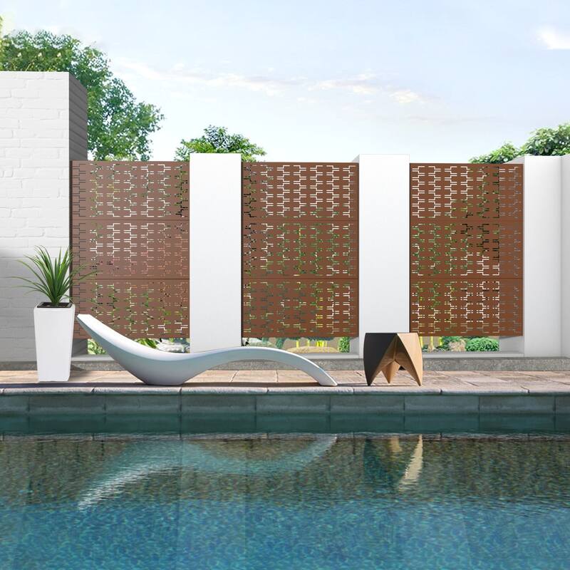 Privacy Screen Panel Free Standing Bricks