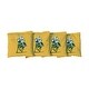 preview thumbnail 1 of 1, St. Norbert Green Knights Yellow Cornhole Bags All-Weather Resin Filled