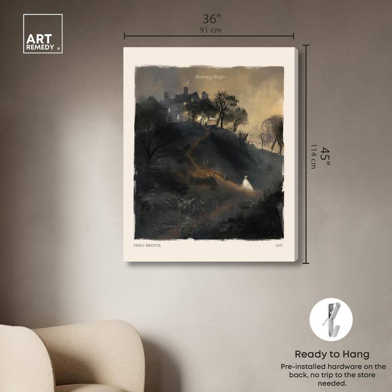 Wuthering Heights Canvas by Art Remedy, Gallery Wrapped