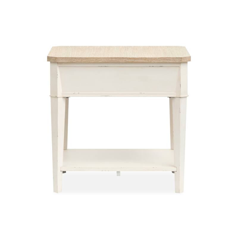 Salt Life Home Echo Isles Sea Pearl And Driftwood Rectangular End Table - 24''W x 26''D x 25''H