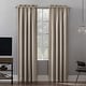 preview thumbnail 1 of 122, Sun Zero Oslo Theater Grade Extreme Total Blackout Rod Pocket 1-Piece Curtain Panel, Single Panel 52" x 84" - Stone