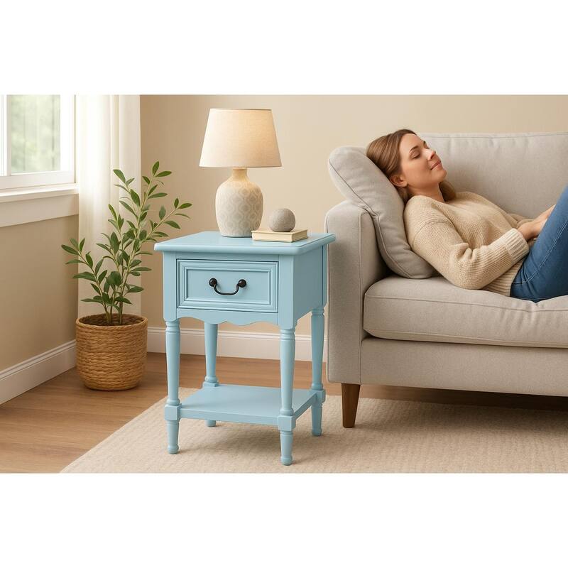 Casa Cortes Antiqued Solid Wood Night Stand